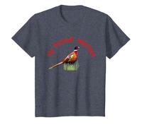The Pheasant Whisperer Funny Wildlife & Hunting Graphic T-Shirt, Youth, Heather Blue, 4T
