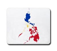 The Philippines Flag On Map Mouse Pad Mouse Mat Desk Accessories 9.4"x7.9" Color:Philippines