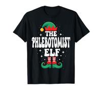 The Phlebotomist Elf Funny Christmas Matching Family Group T-Shirt