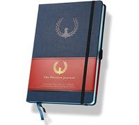 The Phoenix Journal - Best Daily Goal Planner, Organizer, & Calendar for Goal Setting, Gratitude, Happiness, & Productivity - Vision Board & Habit Tracking - 12 Weeks, Undated, Hardcover (Sapphire)