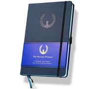 The Phoenix Planner - Best Daily Calendar and Agenda for Goal Setting, Boost Happiness and Productivity - Gratitude Journal, Habit Tracker, Quarterly Business Planner - 6 Months, Undated (Sapphire)