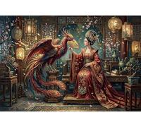 The Phoenix Queen 1000 Piece Wooden Jigsaw Puzzle,Wood,Impossible Challenge,Educational Toy,Home Wall Decor,Gift Idea,Adults & Kids 14+,Stress Relief (75x50cm)