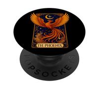 The Phoenix Reader Vintage Tarot Card Bird Phoenix Lover PopSockets Adhesive PopGrip
