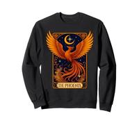 The Phoenix Reader Vintage Tarot Card Bird Phoenix Lover Sweatshirt