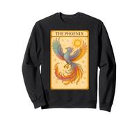 The Phoenix Reader Vintage Tarot Card Pastel Phoenix Bird Sweatshirt
