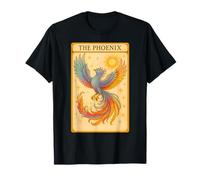 The Phoenix Reader Vintage Tarot Card Pastel Phoenix Bird T-Shirt