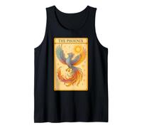 The Phoenix Reader Vintage Tarot Card Pastel Phoenix Bird Tank Top