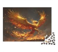The Phoenix Rises from The Roaring Flames 1000pcs (75x50cm) Erwachsenenpuzzle - Erwachsenenpuzzle DIY-Puzzlespielzeug