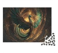 The Phoenix Rises from The Vortex of Fire Rätsel Für Erwachsene || Familienspaß-Puzzles 1000pcs (75x50cm) Erwachsene