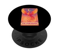 The Phoenix Tarot Card Pastel Watercolor Phoenix Bird Lover PopSockets Adhesive PopGrip