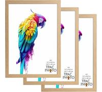 The Photo Album Co LISBON A3 (29.7x42cm) Oak Poster Frame Acrylic (Non-Glass) Front Pack of 3