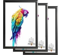 The Photo Album Co SHERWOOD A3 (30x42cm) Black Photo Frame Acrylic (Non Glass) Pack of 3