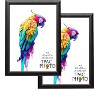 The Photo Album Co SHERWOOD A4 (21x29.7cm) Black Photo Frame Acrylic (Non-Glass) Front Pack of 2