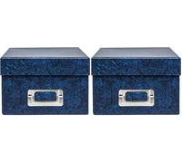 The Photo Album Comany Limited | Photo Storage Box | 700-4x6, Deep Blue, Rectangular | Holds 700 4x6 Photos, Divider Cards, Acid & Lignin Free | Organise & Protect Photographs (Pack of 2)