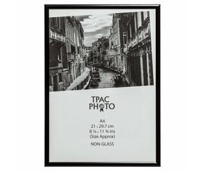 The Photo Album Company A4 Aluminium Certificate Frame, Black