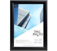 The Photo Album Company Limited | Snap Frame | A4 (21x30cm), Black, Metal, Satin Finish, Acrylic Front | Wall Mount, Rectangular Shape, Easy Change | Display Photos, Posters