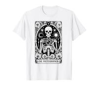 The Photographer Tarot Card, Skeleton Photography Camera T-Shirt