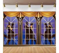 The Photography Backdrop Retro Roaring 20s 1920s Art Prom Dance Party Interior Decor Background Portrait Shooting 440x300CM
