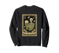 The Pickle Lover Tarot Card Skeleton Pickle Jar Sweatshirt