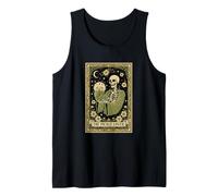 The Pickle Lover Tarot Card Skeleton Pickle Jar Tank Top