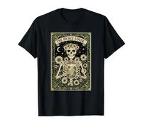 The Pickle Lover Tarot Skeleton Sunflower Crown Jar T-Shirt
