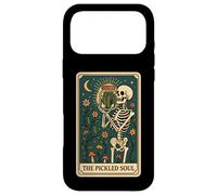 The Pickled Soul Funny Skeleton Pickle Jar Tarot Card Vibe Case for iPhone 17 Pro Max
