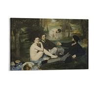 The Picnic Le Déjeuner Sur L'herbe by Édouard Manet Canvas Poster Bedroom Decor Sports Landscape Office Room Decor Gift 16x24inch(40x60cm)