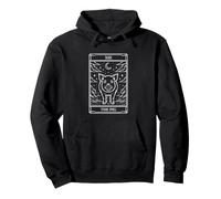 The Pig Tarot Card, Pig Farmer Pullover Hoodie