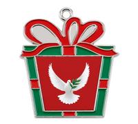 The Pigeon And Olive Branch Christmas Tree Ornaments Decor Trapezoid