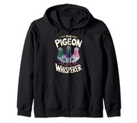 The Pigeon Whisperer Unique Pigeon Lover Zip Hoodie