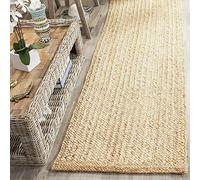 THE PIKKU INTERNATIONAL - Jute Rug Hand Braided Rectangle Area Rug Rug Living Room Hallway Carpet (75 x 120 cm)
