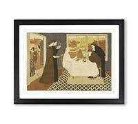 The Pilgrims Of Emmaus By Maurice Denis Classic Painting Framed Print | A2 Black Framed Wall Art | Ready to Hang | Classic Historical Picture | Living Room Bedroom Lounge Office