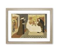 The Pilgrims Of Emmaus By Maurice Denis Classic Painting Framed Print | A2 Oak Framed Wall Art | Ready to Hang | Classic Historical Picture | Living Room Bedroom Lounge Office