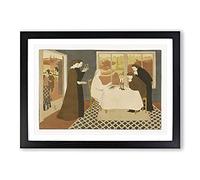 The Pilgrims of Emmaus by Maurice Denis Framed Print | A2 Black Framed Wall Art | Ready to Hang | Modern Nature Picture | Living Room Bedroom Lounge Office