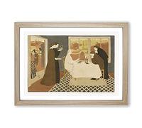 The Pilgrims of Emmaus by Maurice Denis Framed Print | A2 Oak Framed Wall Art | Ready to Hang | Modern Nature Picture | Living Room Bedroom Lounge Office