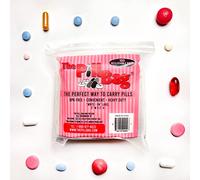 The Pill Bag |1 Packs of 100| Reusable,Small,Heavy Duty,Travel,Pill Organizer, Daily Use,Smell Proof,Waterproof,Durable,Vitamins,Medicine,Portable, Edibles, Pill Case, Transparent, Easy Open