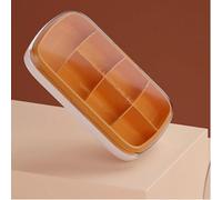 The Pill Box is Portable, and The Seven-Day Portion, Large-Capacity Storage Seal (Vitality Orange)