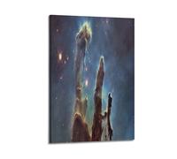The Pillars of Creation in The Eagle Nebula As Captured By The Hubble Space Telescope Poster Decorative Painting Canvas Wall Posters And Art Picture Print Modern Family Bedroom Decor Posters 08x12inch