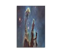 The Pillars of Creation in The Eagle Nebula As Captured By The Hubble Space Telescope Poster Decorative Painting Canvas Wall Posters And Art Picture Print Modern Family Bedroom Decor Posters 24x36inch