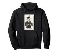 The Pilot Tarot Card - Airplane Plane Spooky Gothic Witchy Pullover Hoodie