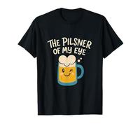 The Pilsner Of My Eye Beer Pun Bar Humor Design: T-Shirt