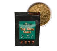 THE PINCH XL Thai Green Curry 100% Natural and Salt-Free Thai Seasoning. Ideal for healthy recipes with Chicken, Fish, Seafood, Vegetables, Noodles and Legumes. Spicy and citrus flavor. 400g package.