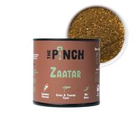 THE PINCH Zaatar Arabic Seasoning 100% Natural - Authentic Lebanese flavour, with sumac. Easy to use on salads, roasted vegetables, hummus, breads and sweet potatoes. 45g package.