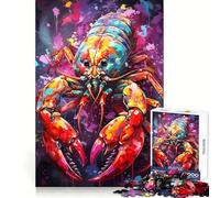 The Pinching Lobster Jigsaw Puzzles for Teenagers 1000 Piece Raise Memory Leisure Time Clean Edge Lovely Present (38x52cm)