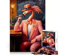 The Pink Gentleman 1000 Piece Jigsaw Puzzles for Adults Jigsaw Memory Lift Slow Enjoy Image Assembly Creative Gift (38x26cm)