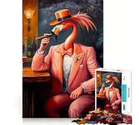 The Pink Gentleman 1000 Piece Jigsaw Puzzles for Adults Jigsaw Memory Lift Slow Enjoy Image Assembly Creative Gift (38x26cm)