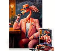 The Pink Gentleman Jigsaw Puzzle for Teenagers 1000 Pieces Cognitive Toy Quiet Hobby Premium Edge (50x75cm)