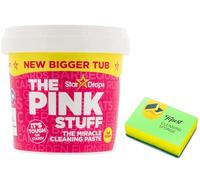 The Pink Miracle Multi-purpose Cleaning Paste- New Bigger Tub (850 G) - Non-Toxic All Purpose Stain Remover Cleaner for Kitchen, Oven, Bathroom with Degreaser Sponge