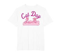 The Pink Panther Cat Day T-Shirt, Men's Big and Tall, White, 6X Tall