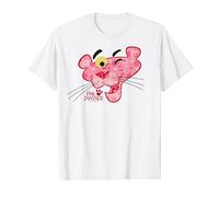 The Pink Panther Floral Fill Big Face T-Shirt